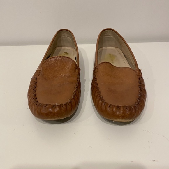 Cole Haan Evelyn Soft Leather Brown Old Money Drivers Loafers Size 7.5 - Picture 5 of 7